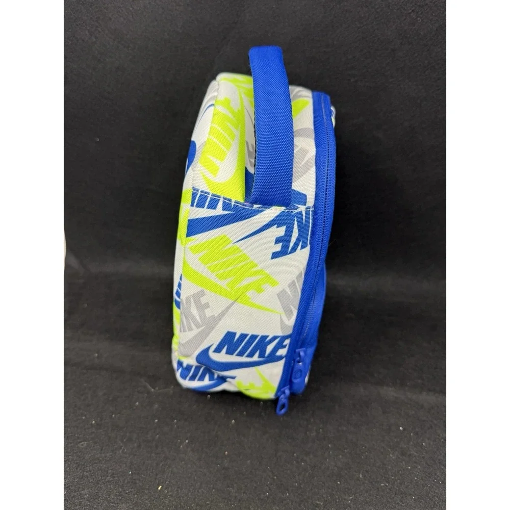 Nike Kids Insulated Lunch Bag Blue White Volt Swoosh Mini Cooler Bag EUC